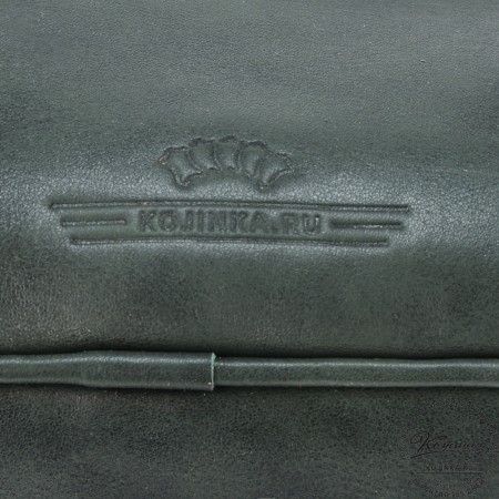 Женский кожаный рюкзак "Гермиона" (зелёная гладкая кожа)